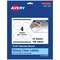 Avery Glossy Clear Round Labels with Sure Feed, 3.5" diameter